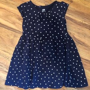 Blue and white heart dress